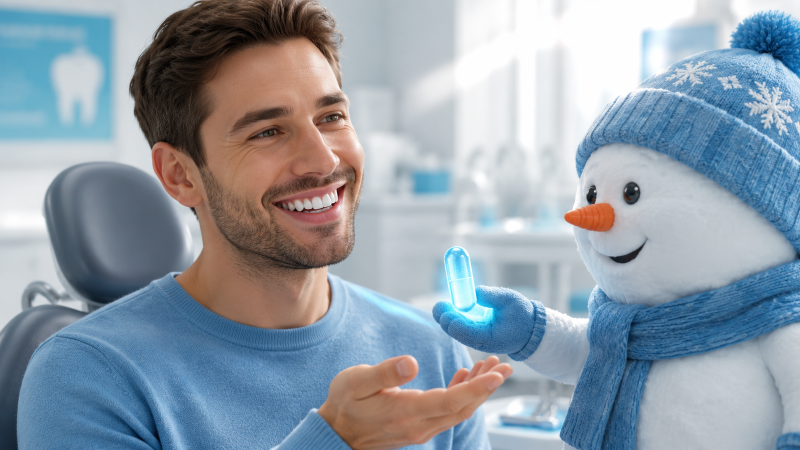 A healthy, bright smile representing natural oral microbiome support